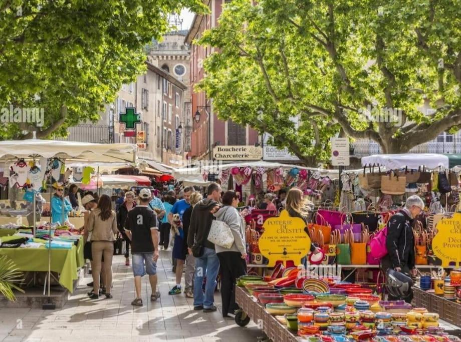 Le Gite De La Vieille Pierre 'Climatise' Villa Allex Bagian luar foto